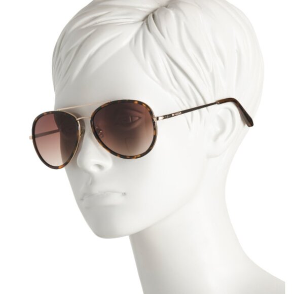 NEW FOSSIL Men's/women  57mm Sunglasses Light Gold 161mn - Picture 2 of 2